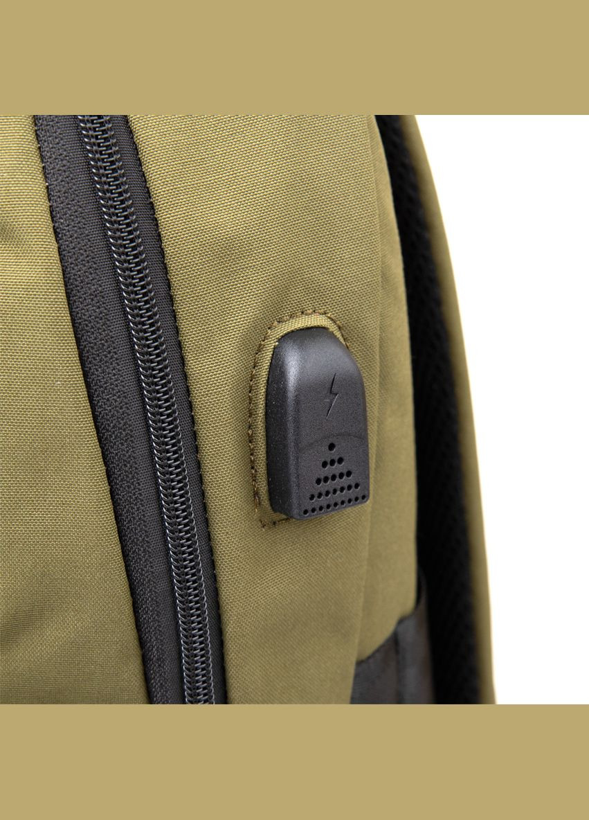 Рюкзак для ноутбука текстильний smart оливковий 30х45х13 см 20623 Vintage (362418108)