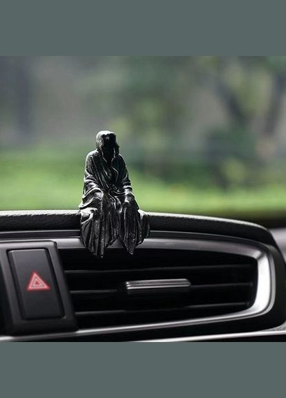 Автомобильное декоративное украшение сидящая статуетка в готическом стиле из смолы Жнец Властелин Тайн No Brand (340108253)