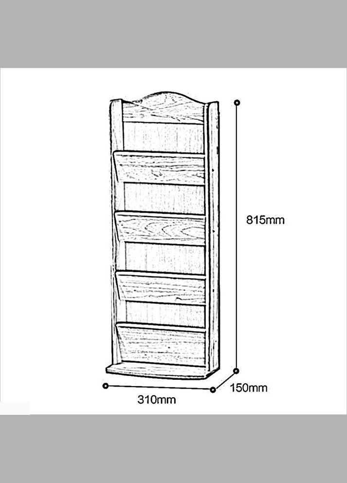 Тапочница из дерева Моренси сиена (ТПЧ-001305) No Brand (327868577)