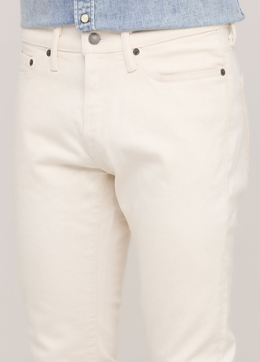 Молочные демисезонные джинсы super skinny af8056m Abercrombie & Fitch