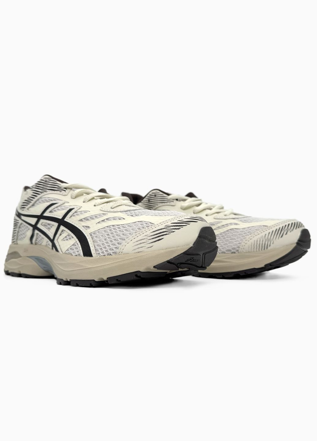 Кроссовки женские и мужские Asics Gel-Flux 4 beige | Асикс Гель-Флукс 4 бежевые No Brand бежевые демисезоны (316663558)