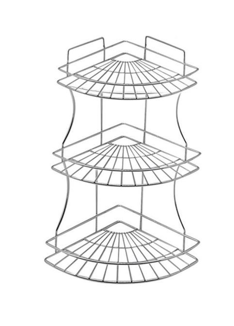 Полиця до ванної 3 ярусна кутова 49*20 см R84836 Stenson (342111599)