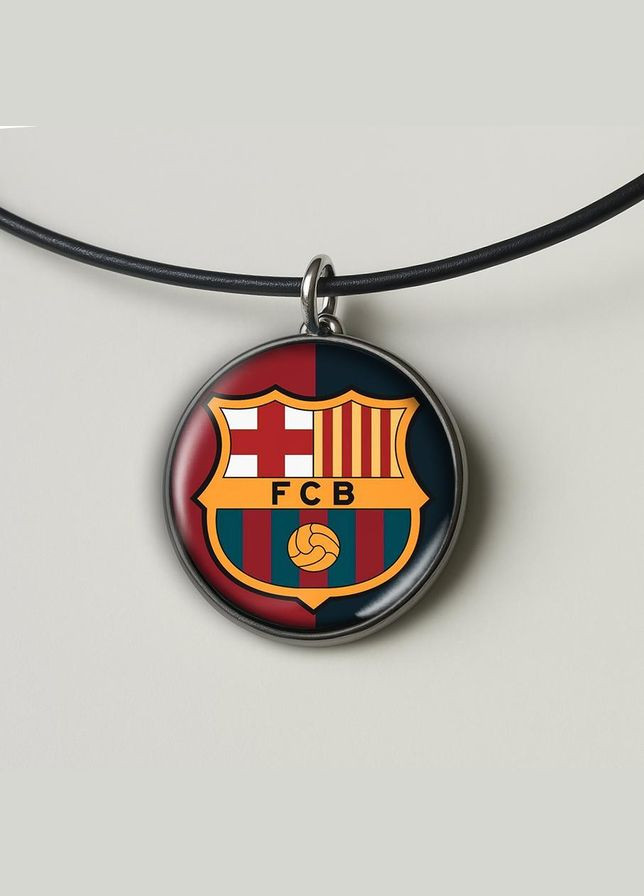 Набір підвіска (кулон) та брелок Барселона #01 (футбольна команда) No Brand (332633344)