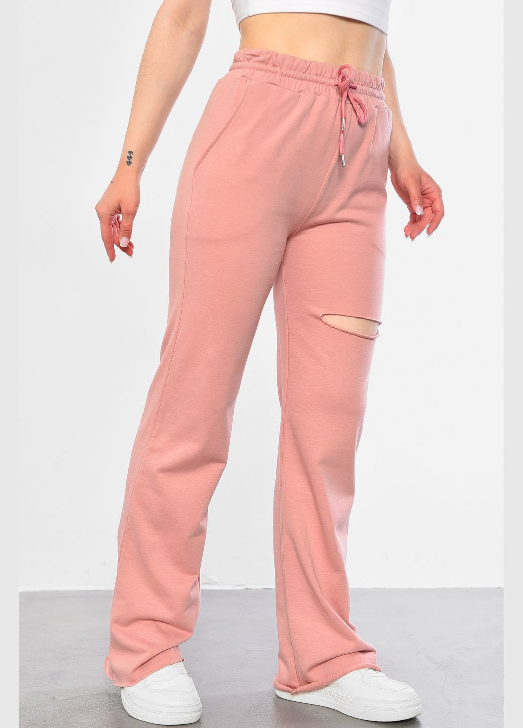 Спортивні штани рожевого кольору Let's Shop (295469966)