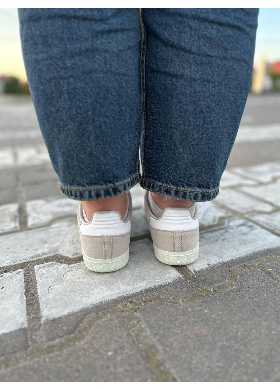 КРОСІВКИ ЖІНОЧІ ADIDAS SAMBA OG WONDER WHITE LINEN GREEN АДІДАС САМБА No Brand сірі демісезони (367172382)