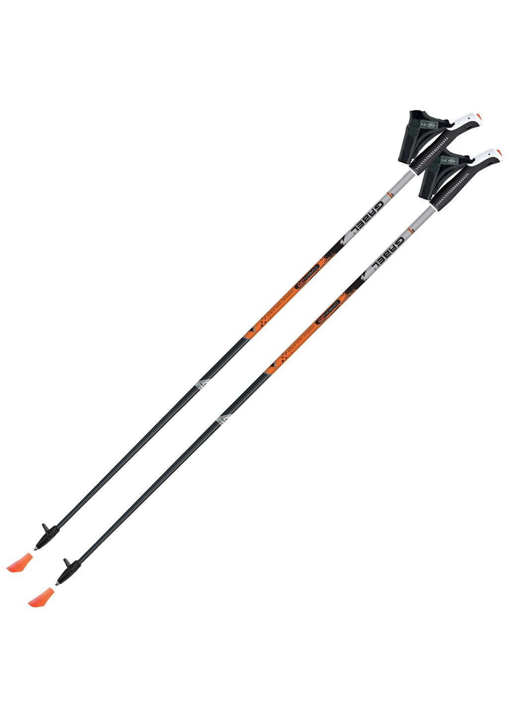 Палиці для скандинавської ходьби X-1.35 Black/Orange 125 (7008361141250) Gabel (302364742)