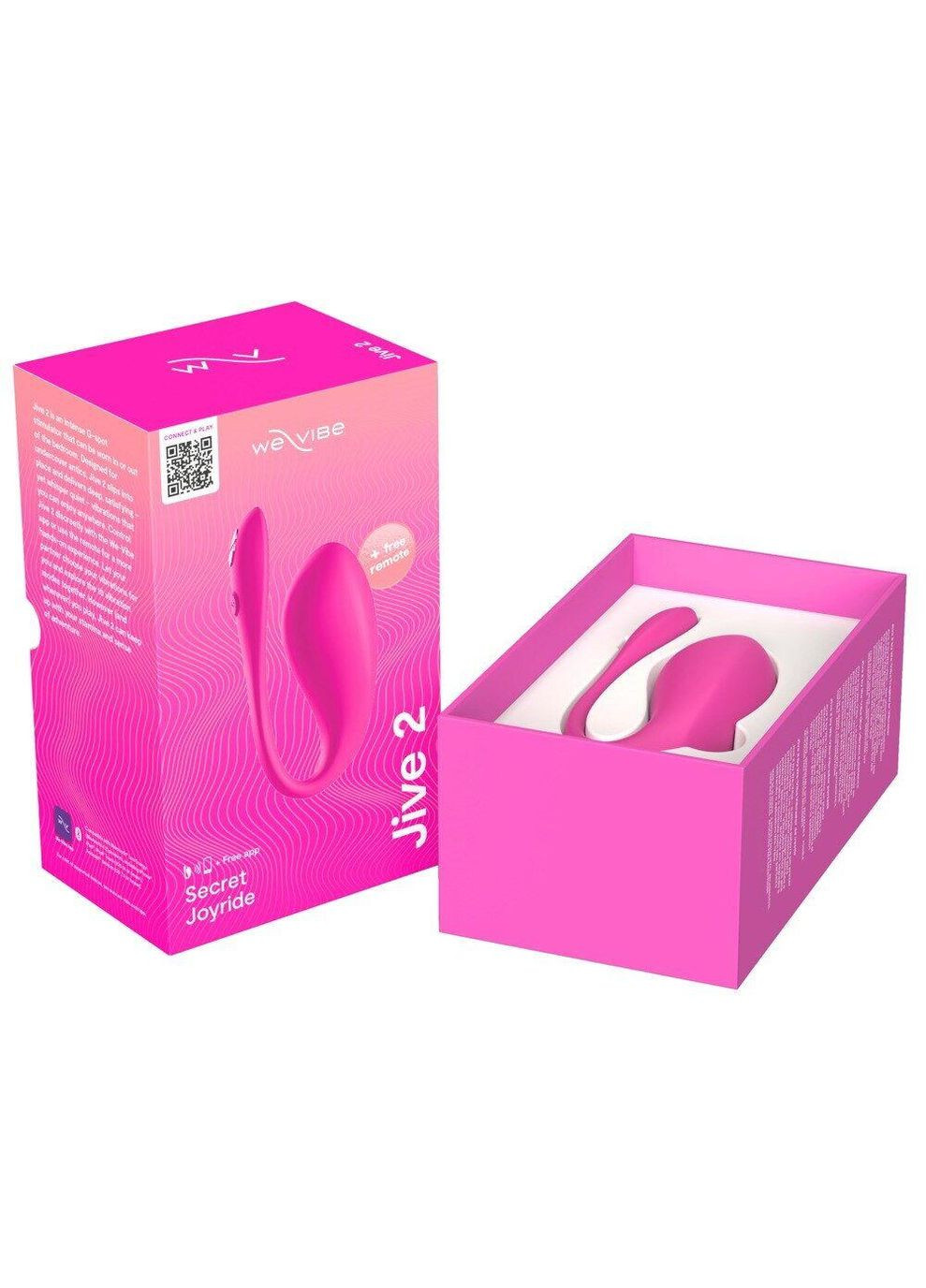 Смарт-віброяйцо Jive 2 Electric Pink, пульт ДК, до 4 годин роботи We-Vibe (328202064)