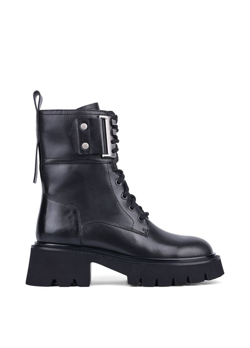 Жіночі Черевики A2455A-7-W01R Чорний Шкіра MIRATON (304203802)