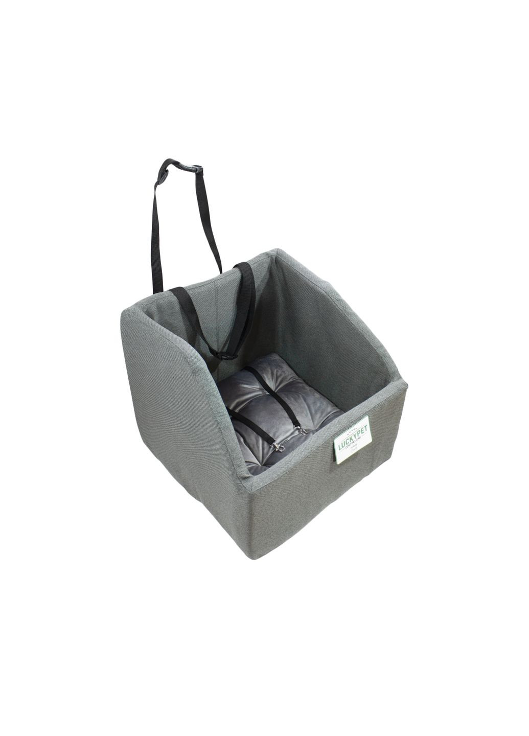 Автокресло для собак 45 х 45 см Серое (4820224216904) Lucky Pet (313239985)