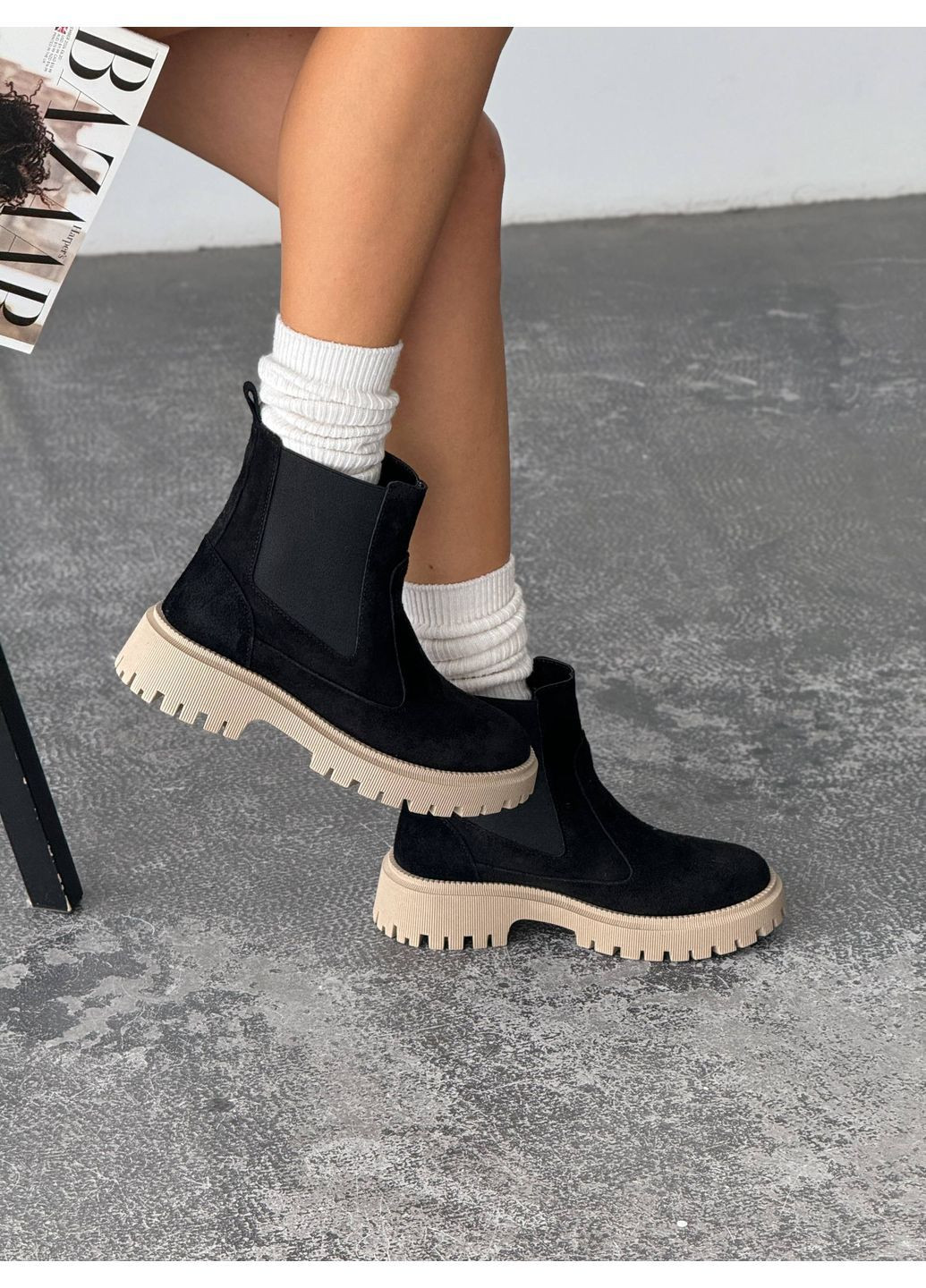 Зимові замшеві челсі Helen (365859950)