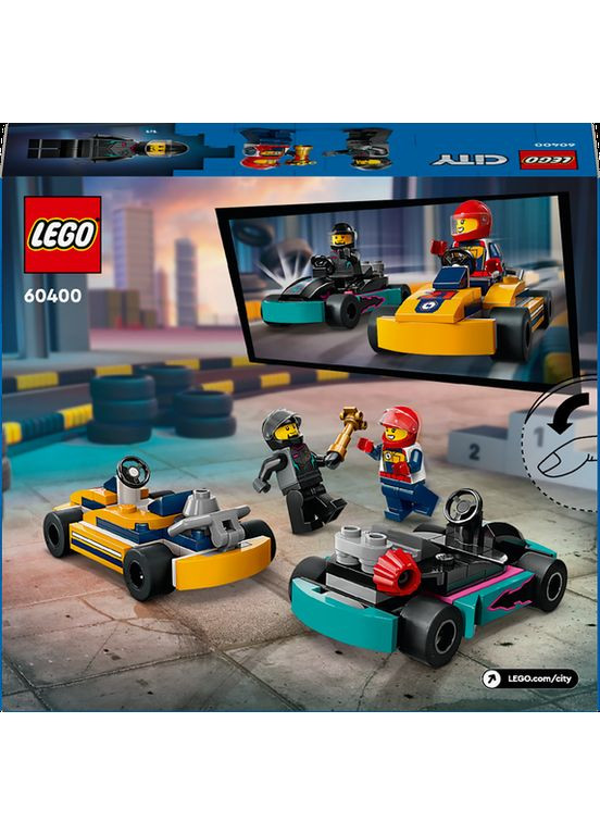 Конструктор Лего Сити Картинг и гонщики City 60400 Lego (372125300)