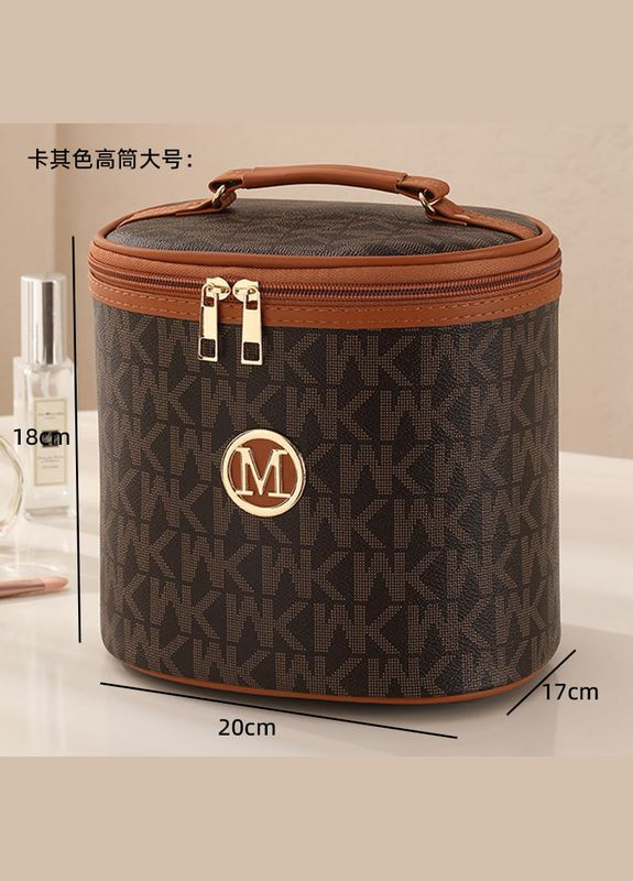 Дорожній органайзер косметичка - барило коричневого кольору із символікою бренду Michael Kors No Brand (316580414)
