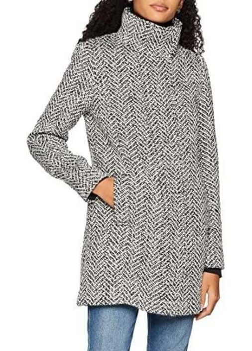 Чорно-білий демісезонне Пальто однобортне Street One