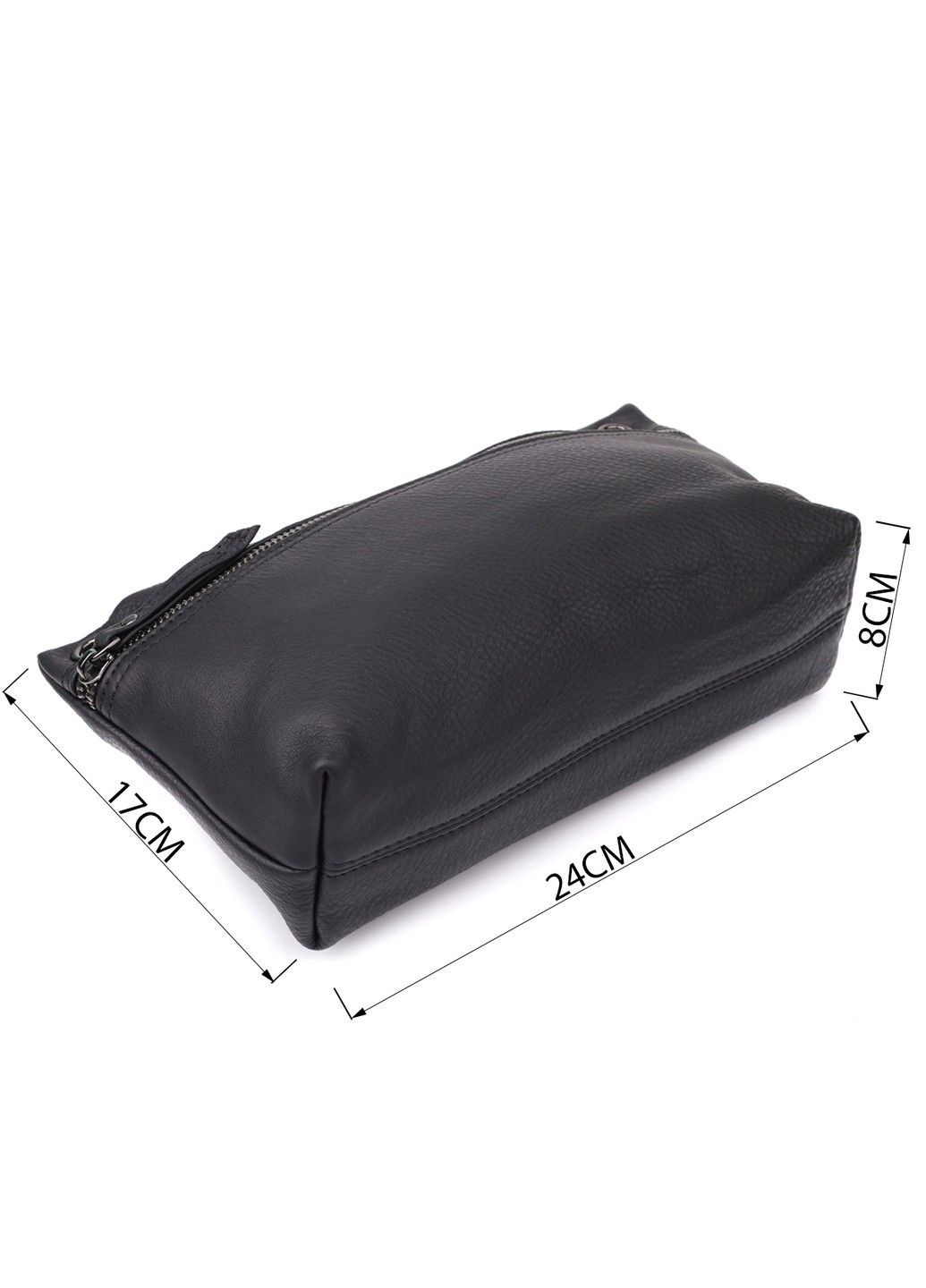 Модная женская сумка на плечо из натуральной кожи 23004 Черный Vintage (356452167)