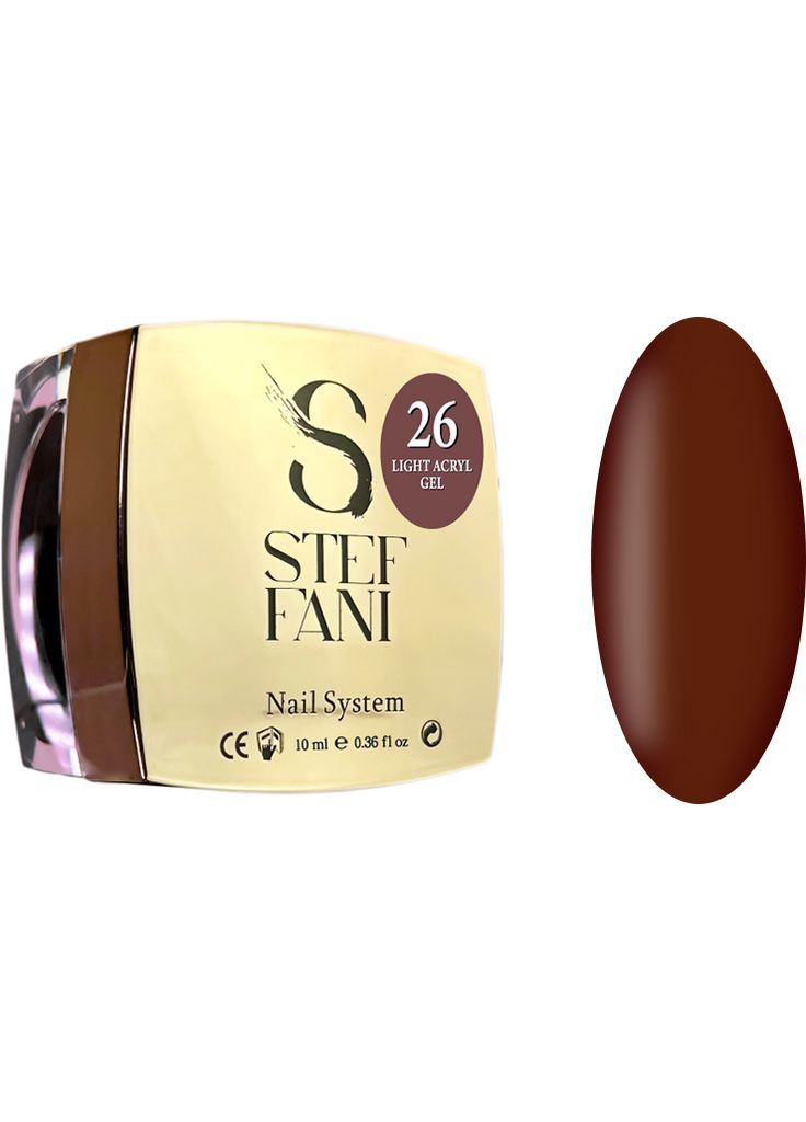 Жидкий гель для ногтей Light Acryl Gel 26, 10 мл Steffani (352177108)