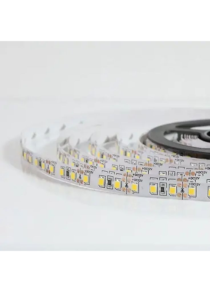 Светодиодная лента 12В SMD2835 120шт/м 915 Лм/м тёплый белый, негерметичная, 5 метров BIOM (361066696)