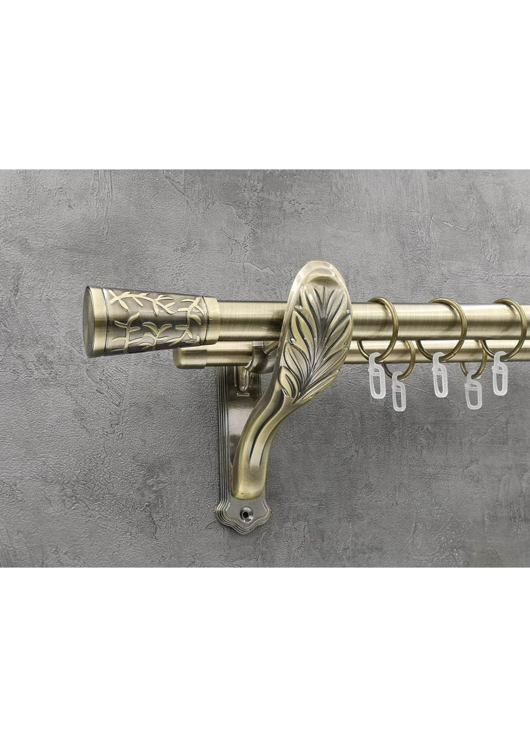 Карниз Севілія гладка штанга подвійний ретро 25/19 мм 160 см Антик Quadrum (352778266)