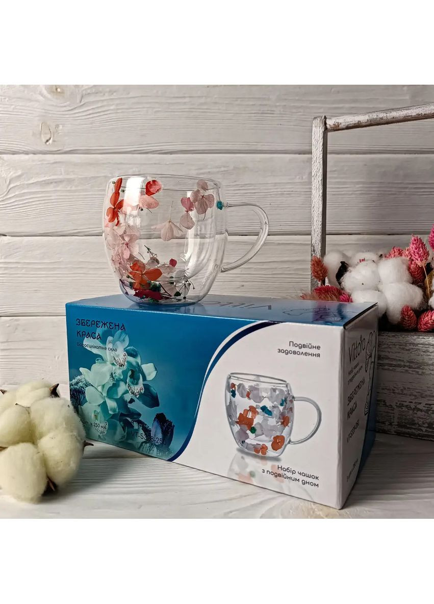 Набір кухлів Збережена краса VT-5328-250 250 мл Vittora (372447909)