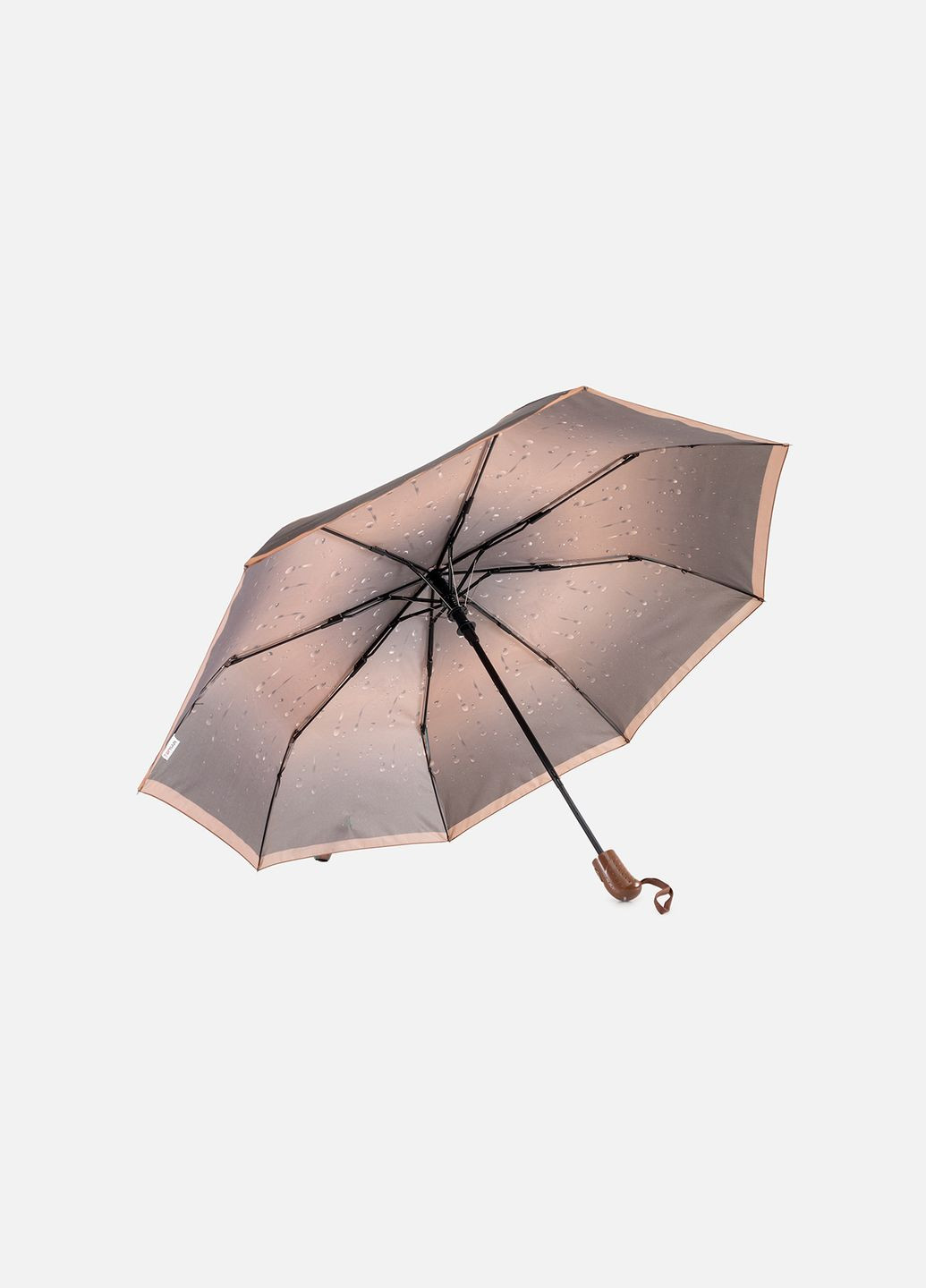 Жіноча напівавтоматична парасолька колір коричневий ЦБ-00248848 No Brand (289843273)