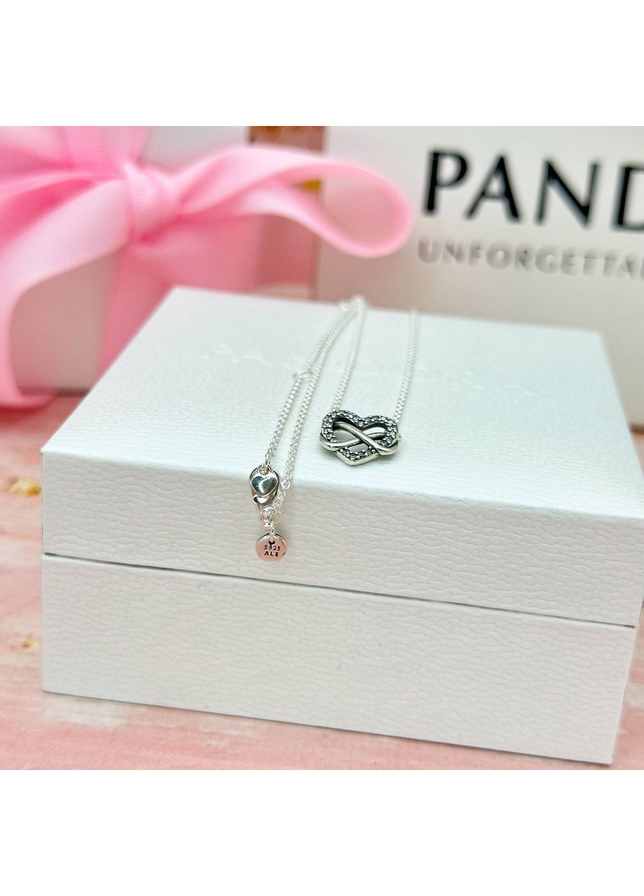 Кольє Пандора "Блискуче серце нескінченності" 392666C01 Kabluchka (355462892)