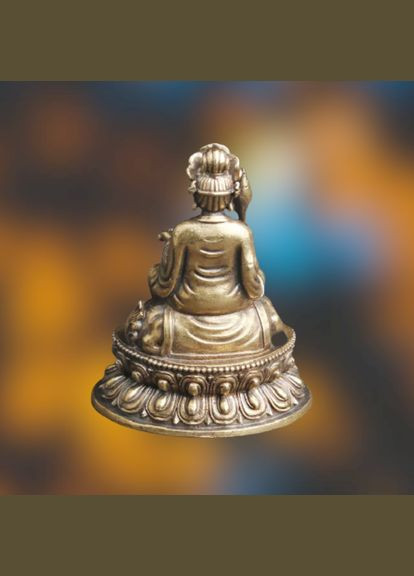 Винтажная миниатюрная медная латунная фигурка статуэтка Будды Манджушри No Brand (292260413)