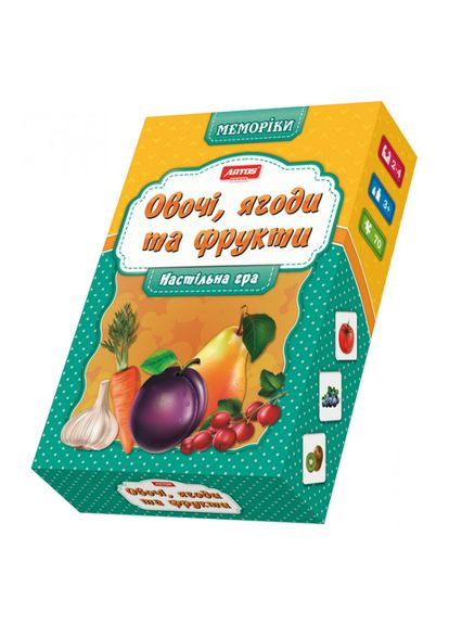 Настольная игра Овощи, фрукты и ягоды 4820130620659 Artos Games (336882261)