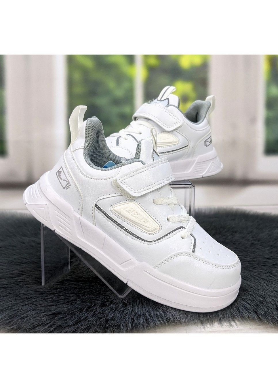 Білі осінні кросівки дитячі для дівчинки Alemy Kids