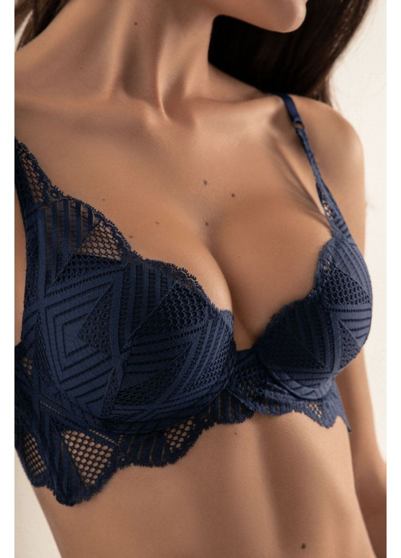 Синій бюстгальтер Jasmine з кісточками