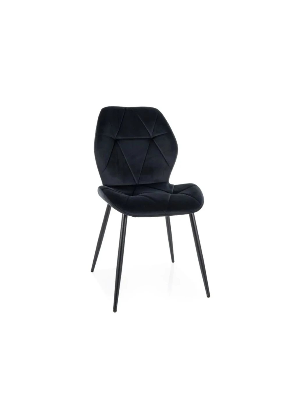 Стул RICK VELVET черный каркас 43х45х88 см велюр черный No Brand (393747840)
