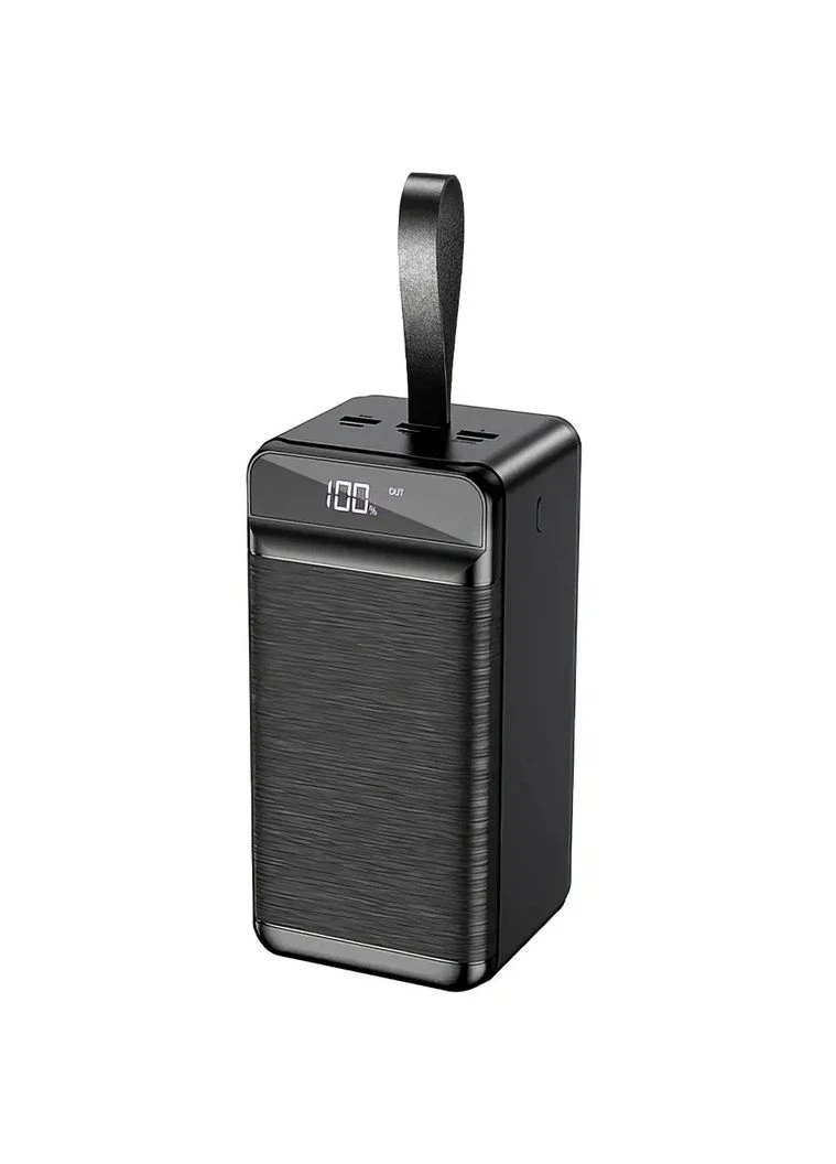 Портативное зарядное устройство Power Bank с фонариком PD-808000 mAh 3USB Type-C Lightning Черное King Power (391727547)