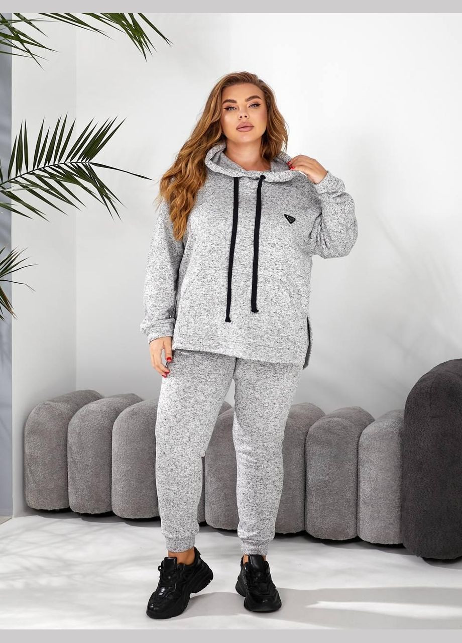 Костюм двойка зимний женский 292 Черно-белый, 58 Sofia (305065236)