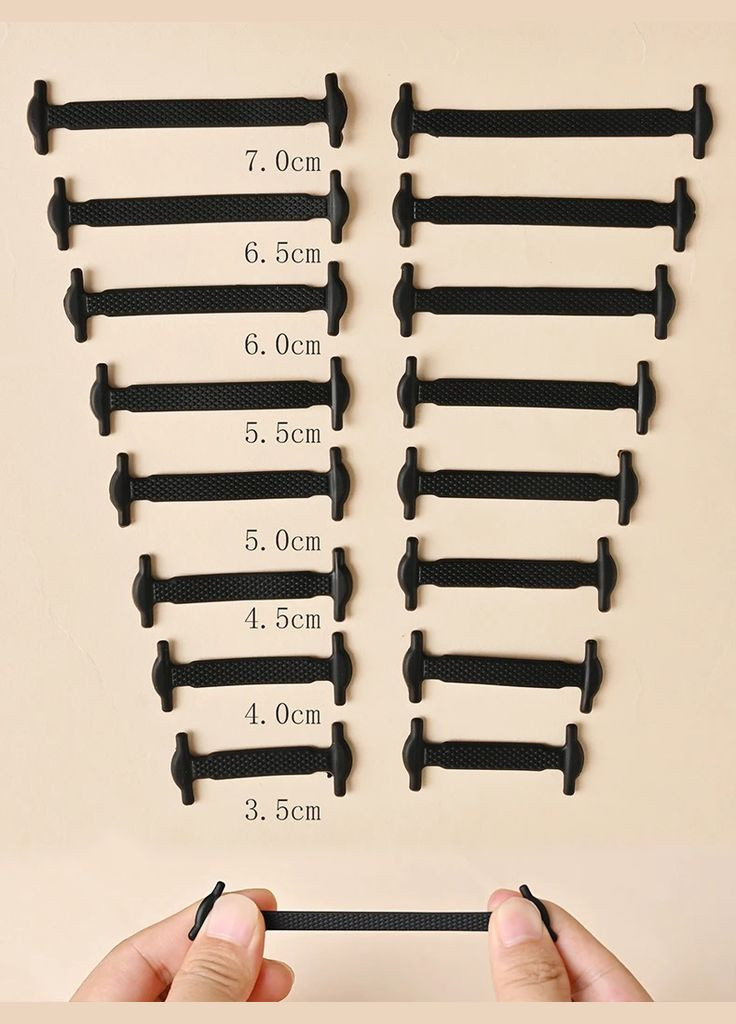 Силіконові шнурки різної довжини комплект 16 шт PRC (317342731)