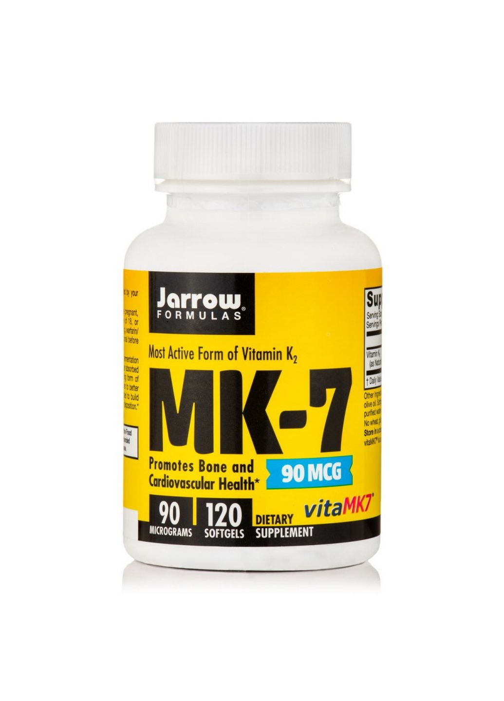 Вітаміни та мінерали MK-7 90 mcg, 120 капсул Jarrow Formulas (293477054)
