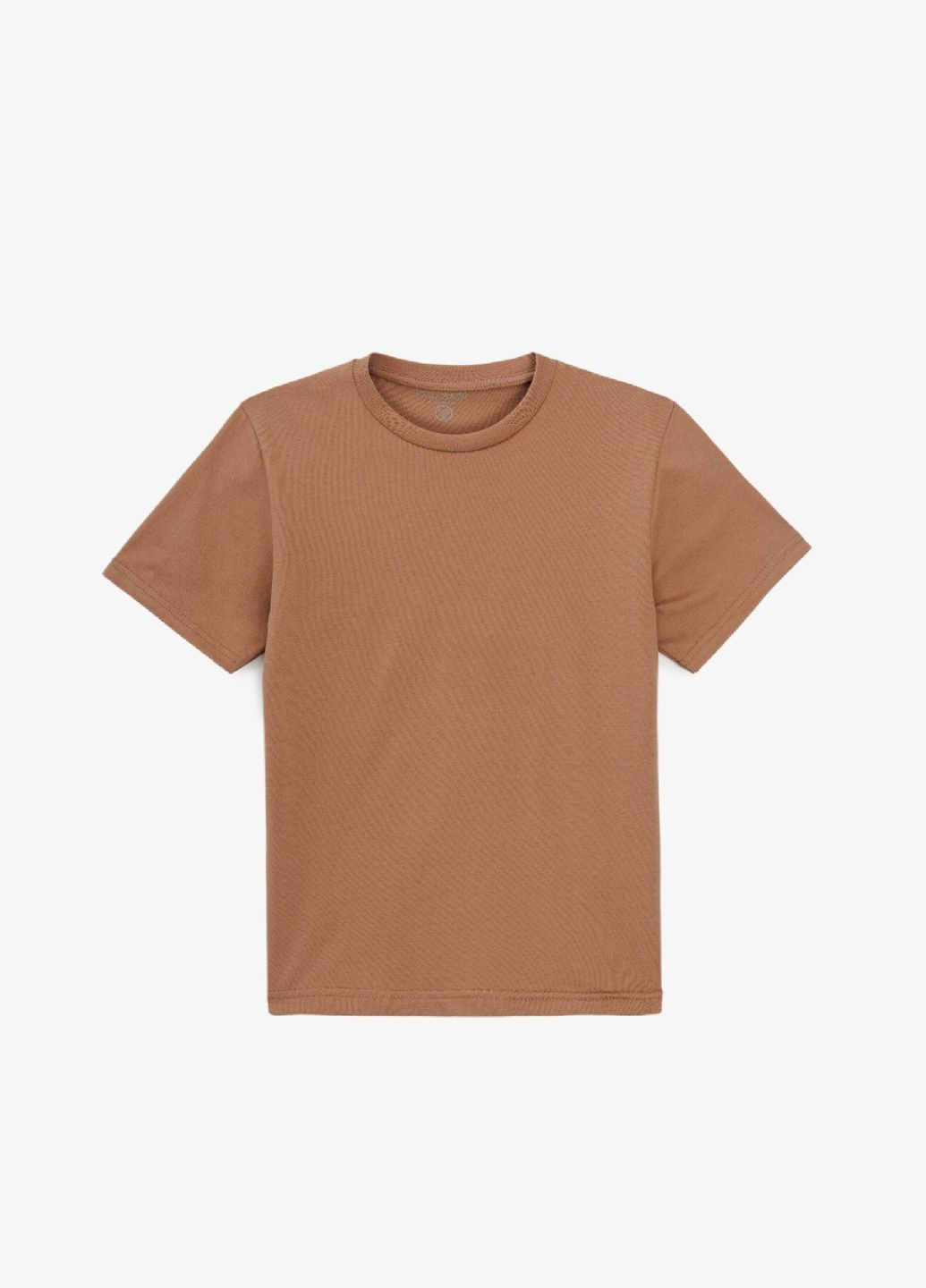 Кофейная летняя футболка однотонная унисекс 3254062 146 см shop (2000991017511) ALG