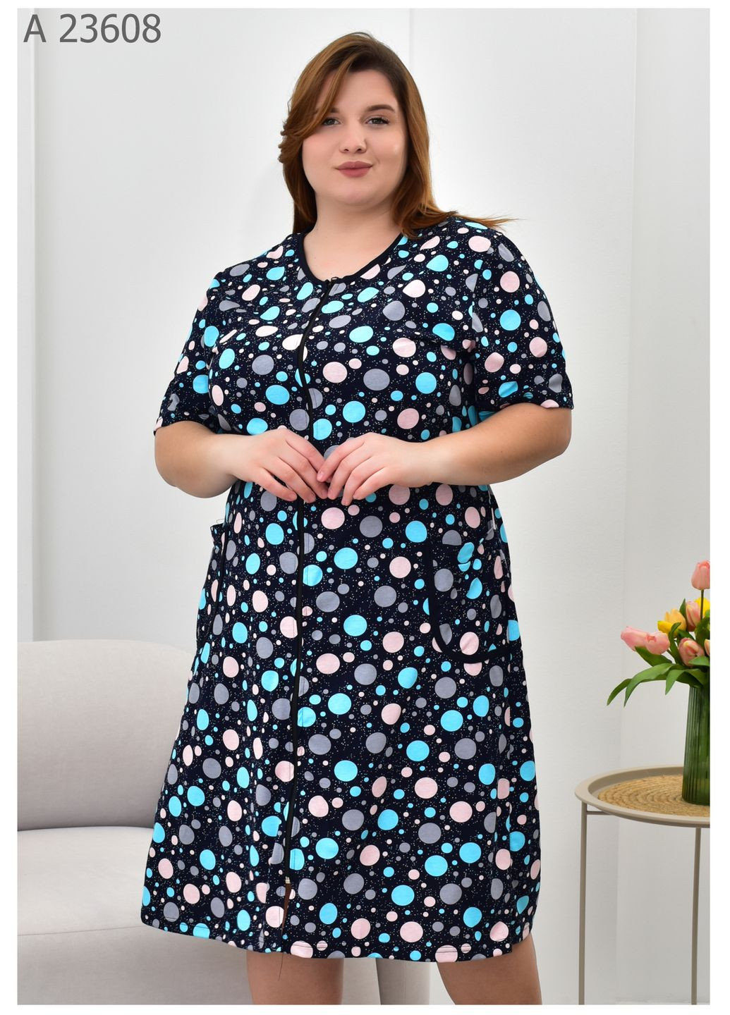 Халат женский большого размера SK (325127418)