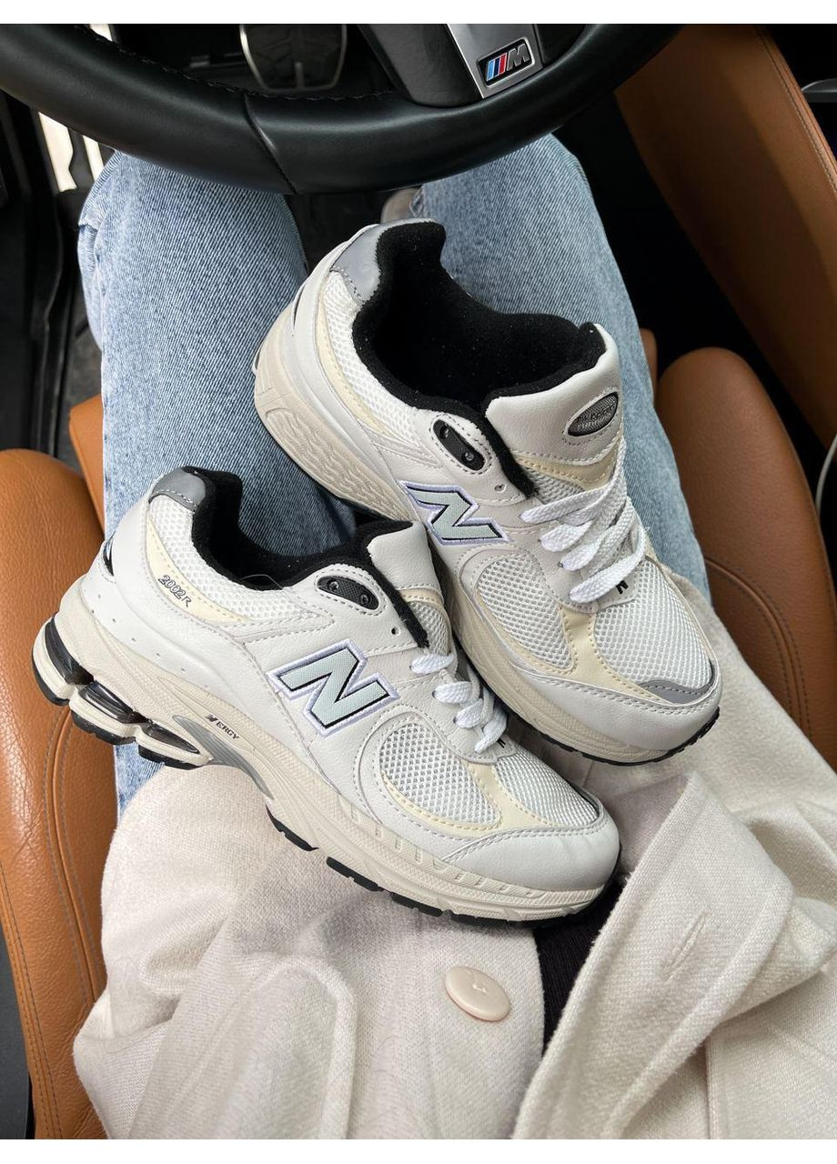 КРОССОВКИ ЖЕНСКИЕ NEW BALANCE 2002R BEIGE V2 НЬЮ БЕЛАНС 2002R No Brand бежевые демисезоны (367167611)