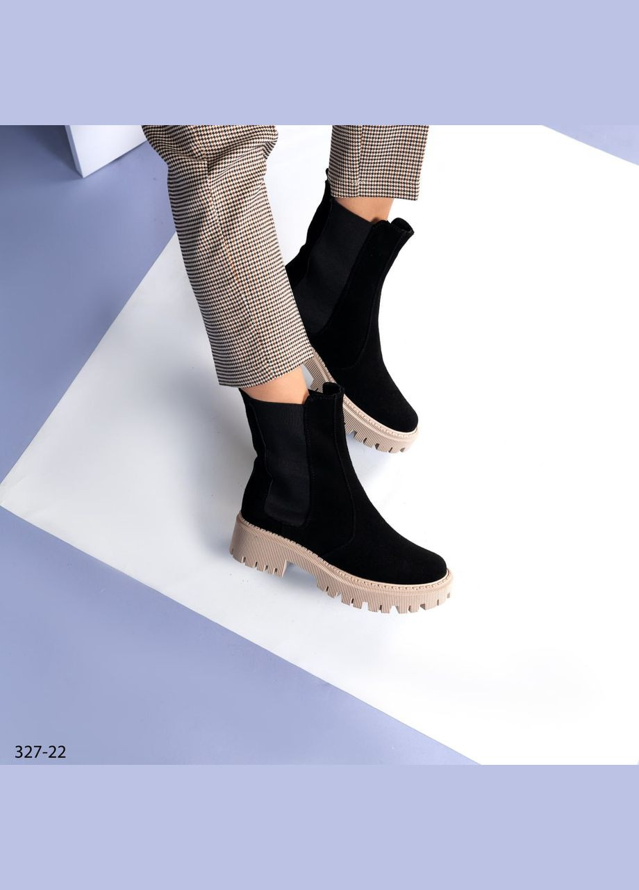 Зимние челси челси Vakko из натуральной замши