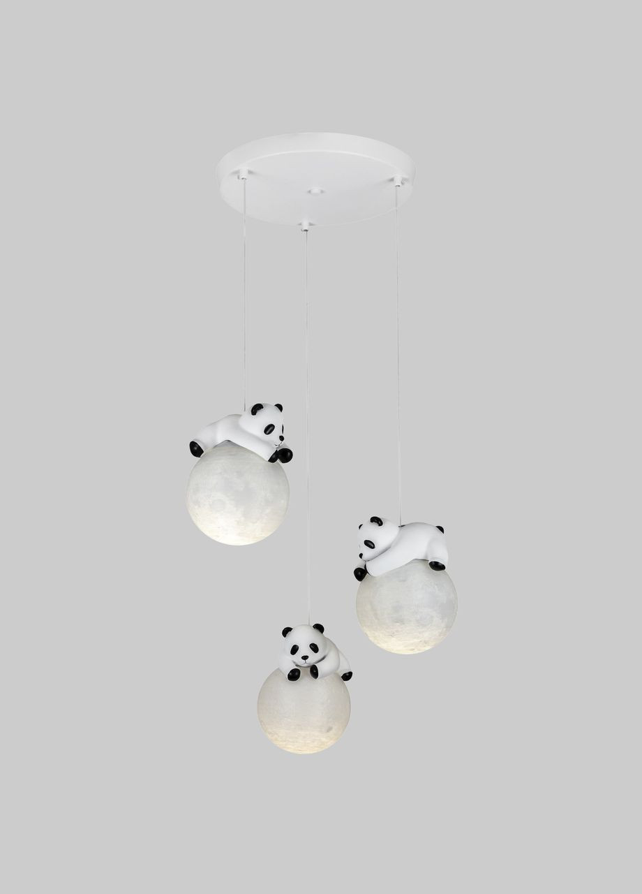 Детская подвесная люстра "Пандочки на луне" (82-150-3(300) PA) No Brand (370071890)
