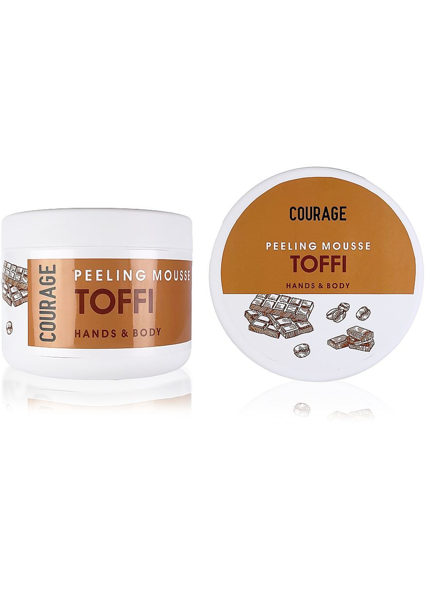 Пілінг-мус для тіла "Тофі" Hands&Body Toffi Peeling Mousse 300ml (827137-38707) Courage (368619048)