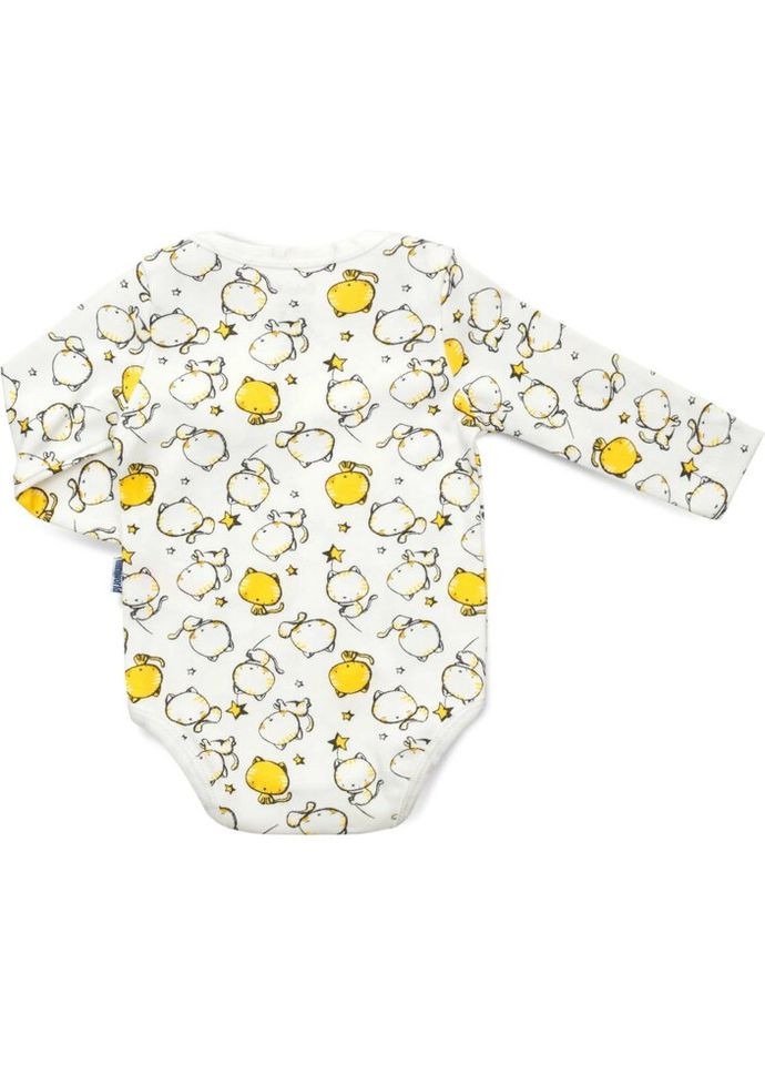 Комбинированный демисезонный набор детской одежды с котиками (16326-62g-yellow) Miniworld