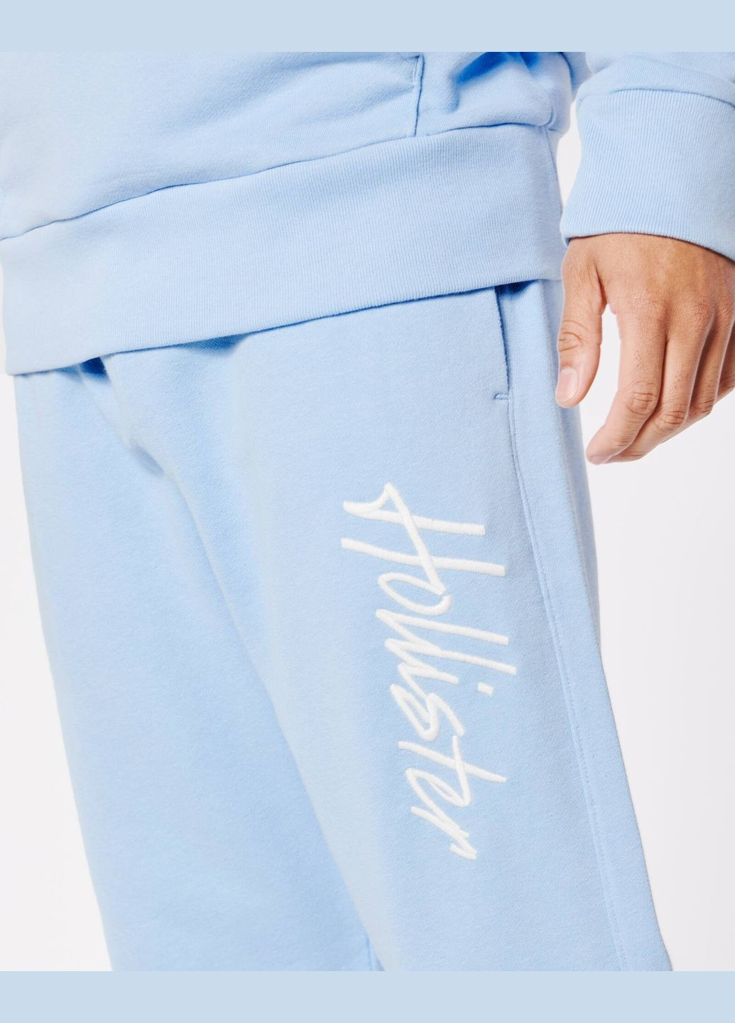 Голубые демисезонные брюки Hollister