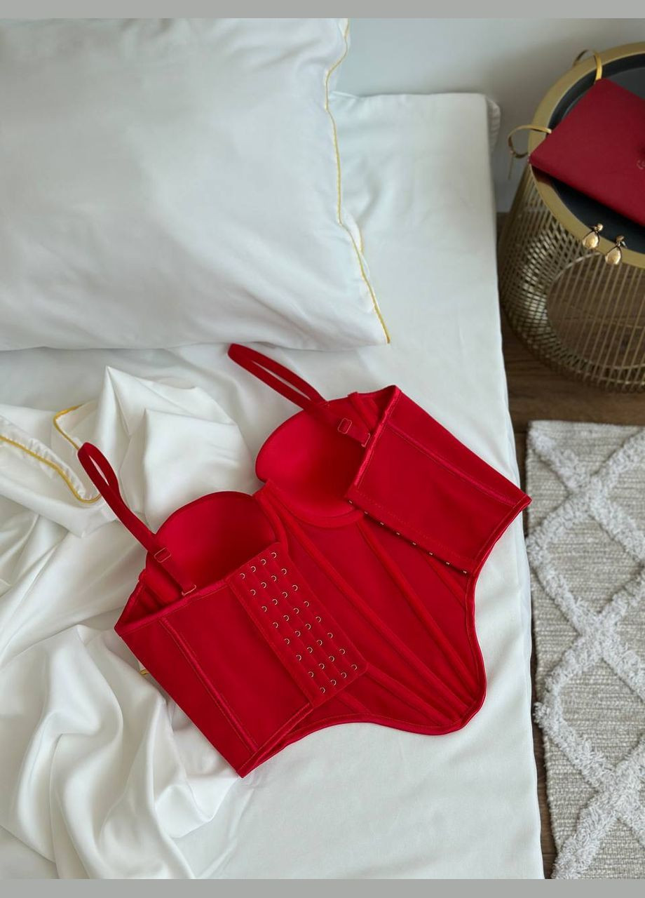 Корсет-бюст‘є червоний No Brand (345123337)