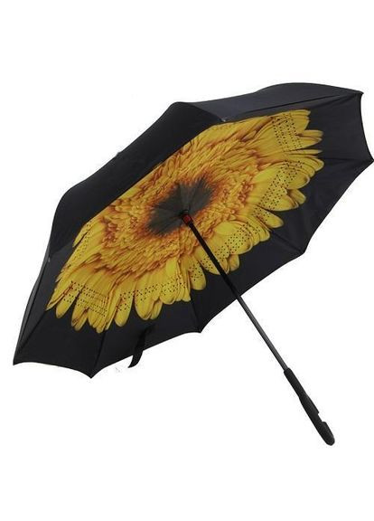 Чорна} парасолька зворотного складання 110 см 8сп mh-2713-9 Stenson (316650287)