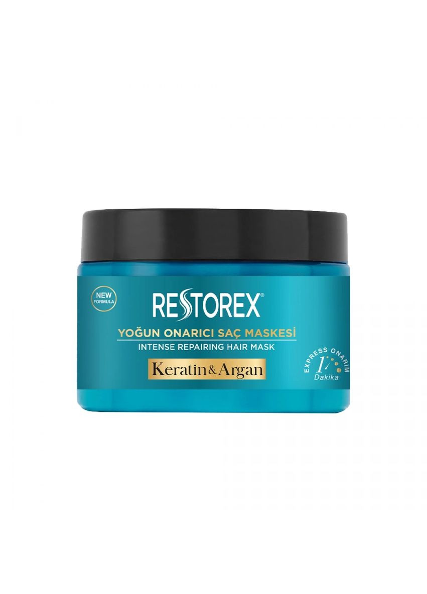 Відновлююча маска для всіх типів волосся "Кератин і аргана" Restorex, 300 мл INTENSIVE (370203592)