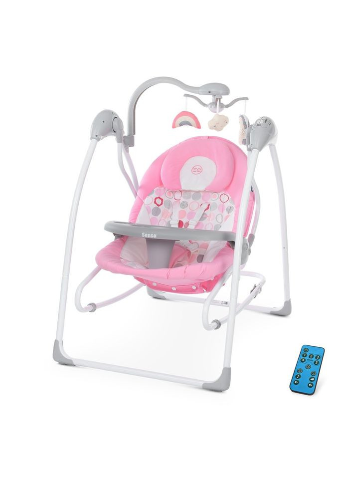 Детские качелишезлонг 2 в 1 ME 1028 Circles Pink El Camino (315788271)