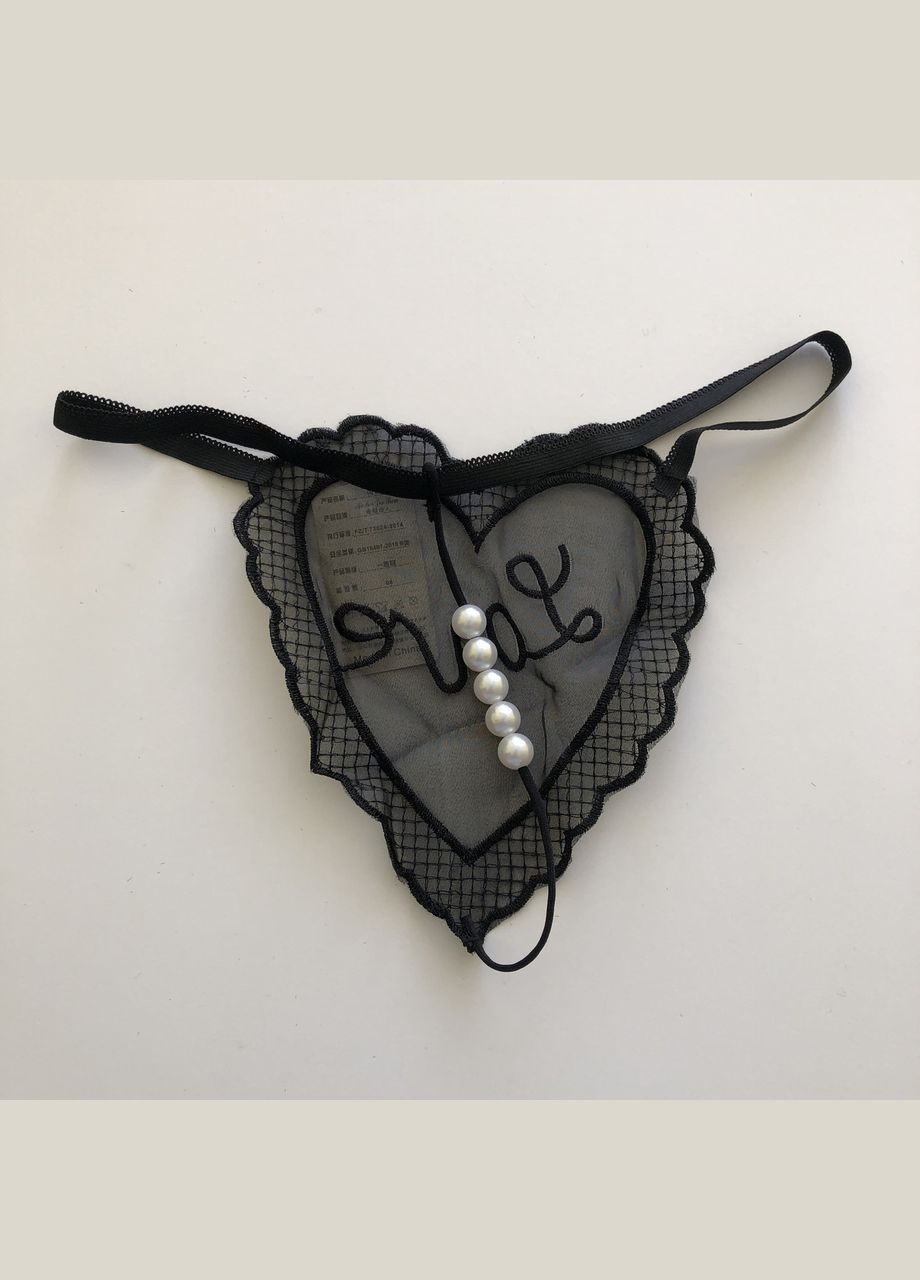 Стрінги з перлинами нижня білизна з вирізом Sexy One Size (S/М/L/XL) (8-156) No Brand (312005321)