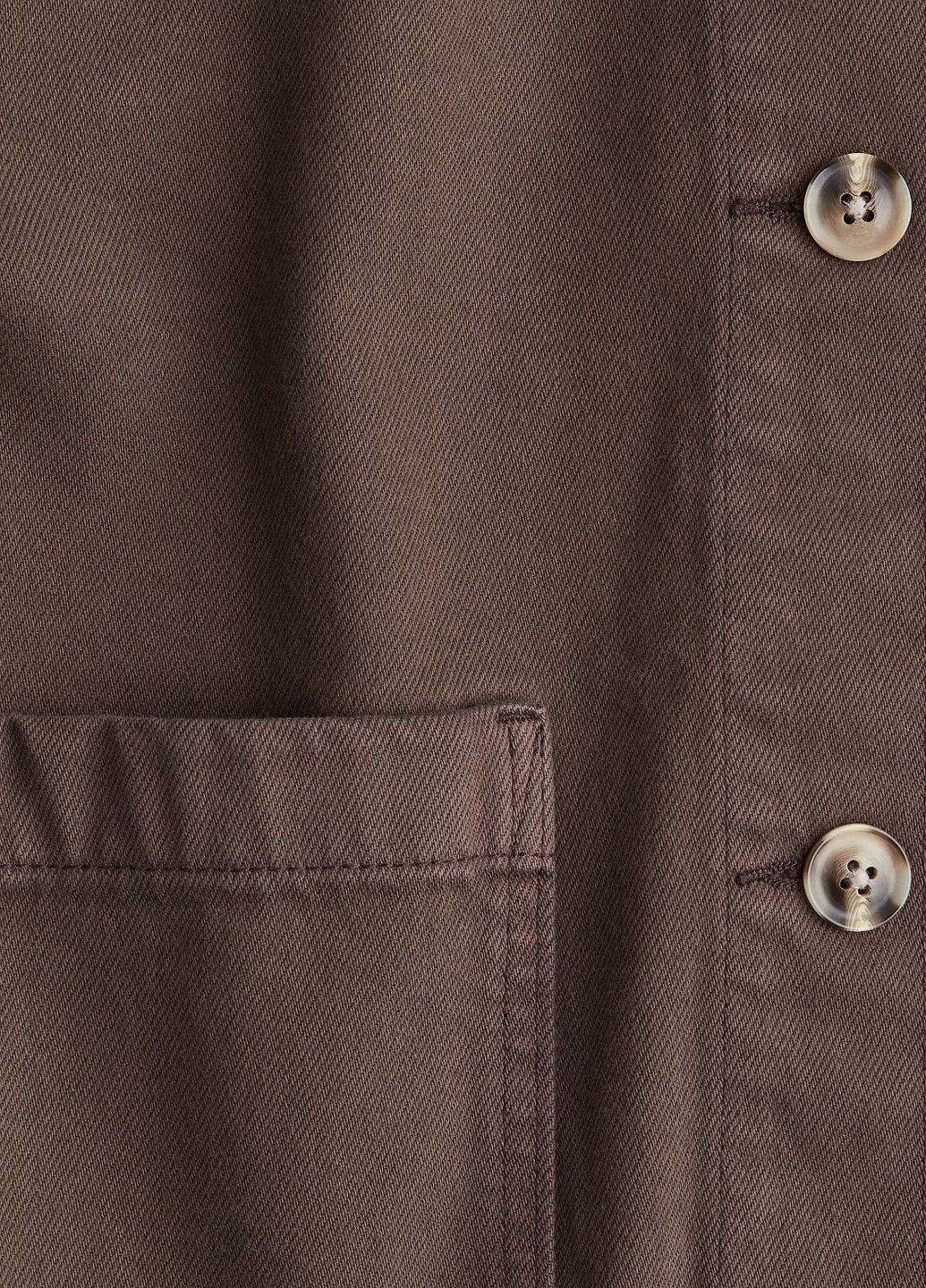 Темно-коричнева демісезонна куртка H&M