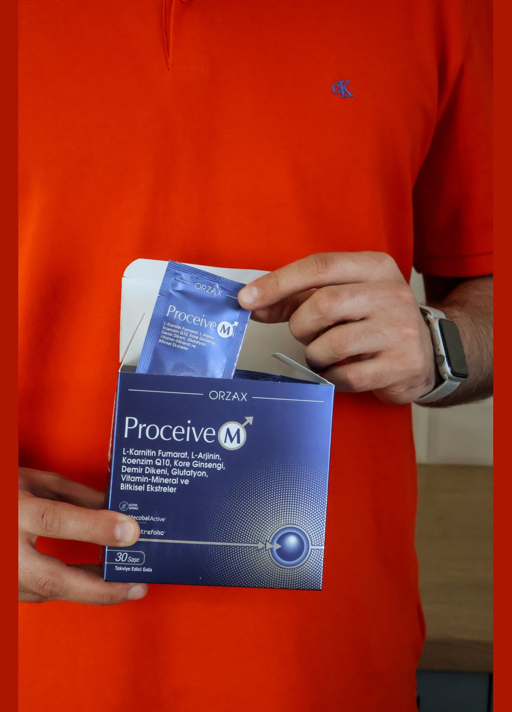 Диетическая добавка Proceive M для мужчин: поддержка репродуктивного здоровья. 30 саше Orzax (341327002)