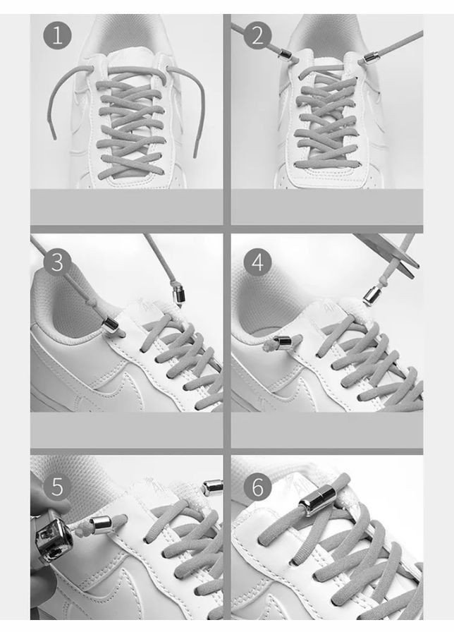 Шнурки еластичні з фіксатором. Чорні No Brand (312987488)