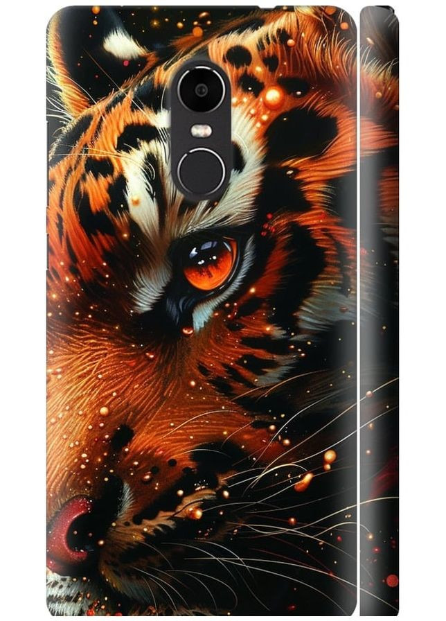 3D пластиковый матовый чехол 'Tiger' для Endorphone Xiaomi Redmi Note 4X (285770162)